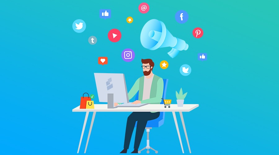 شبکه های اجتماعی در فروشگاه آنلاین